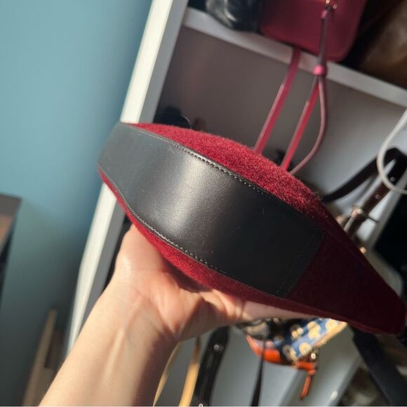 COACH Red Velvet Y2K Soho Hampton Hobo baguette Mini Bag 8142 Vintage - Picture 10 of 13